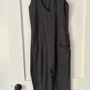 Dark Gray Sleeveless Jumpsuit